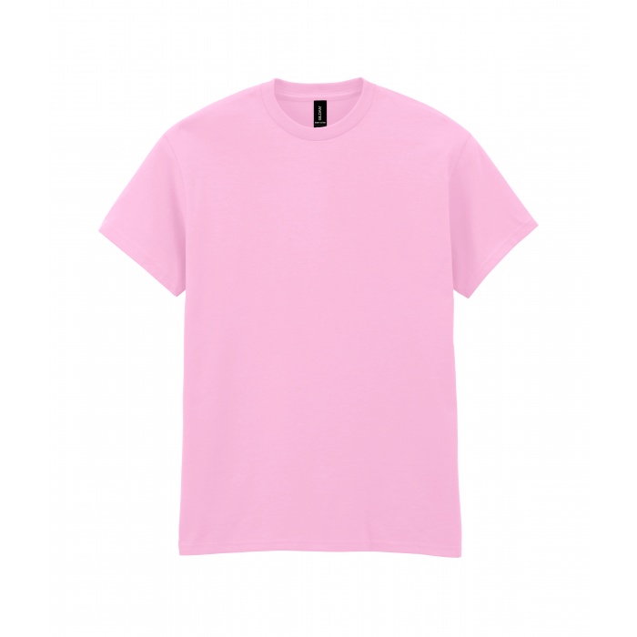 Gildan 5000 Maglietta Uomo E Donna Manica Corta - Cotone Pesante, Colore Light Pink, Taglia Medium - T-Shirt Base Per Stampa E Uso Quotidiano