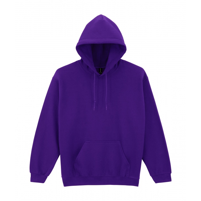 GI18500, Heavy Blend Adult Hooded Sweatshirt (Purple) ○ Gildan